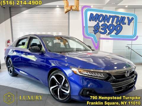 2021 Honda Accord for sale at LUXURY MOTOR CLUB in Franklin Square NY