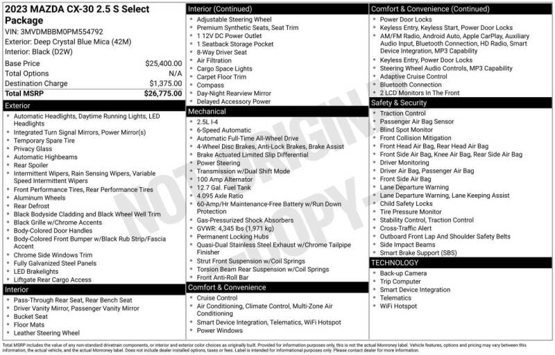 2023 Mazda CX-30 2.5 S Select