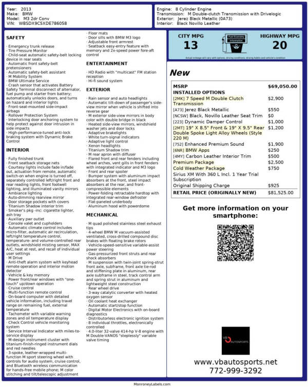 2013 BMW M3