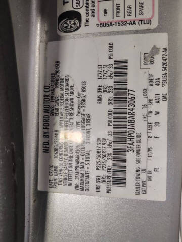 2010 Ford Fusion SEL