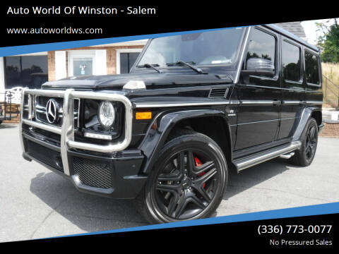 2015 Mercedes-Benz G-Class for sale at Auto World Of Winston - Salem in Winston Salem NC