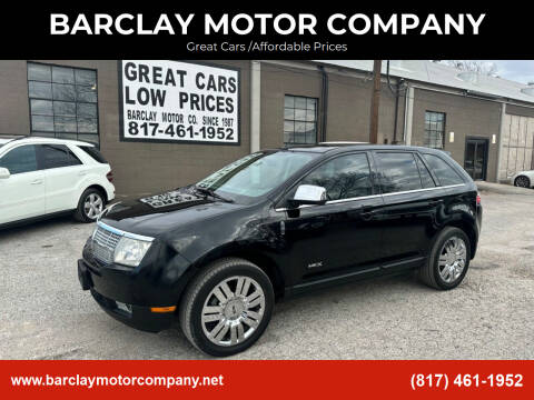 2008 Lincoln MKX for sale at BARCLAY MOTOR COMPANY in Arlington TX
