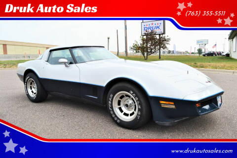 1981 Chevrolet Corvette for sale at Druk Auto Sales in Ramsey MN