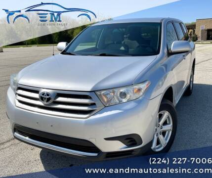 2012 Toyota Highlander for sale at E and M Auto Sales in Elgin IL