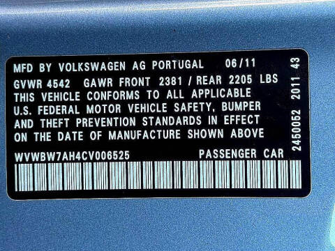 2012 Volkswagen Eos Komfort SULEV