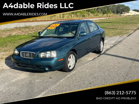 2001 Hyundai Elantra for sale at A4dable Rides LLC in Haines City FL