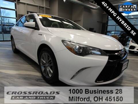 2015 Toyota Camry Hybrid for sale at Crossroads Car & Truck in Milford OH