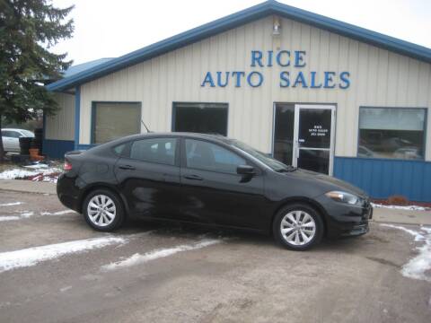2014 Dodge Dart for sale at Rice Auto Sales in Rice MN