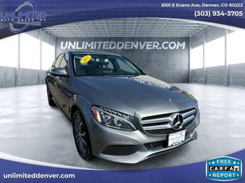 2015 Mercedes-Benz C-Class for sale at Unlimited Auto Sales in Denver CO