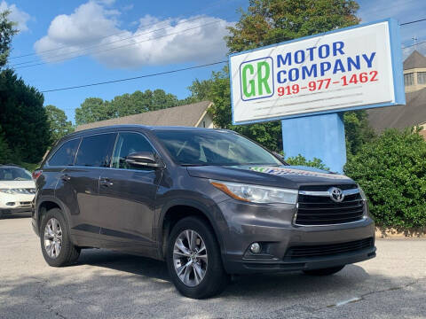 2015 Toyota Highlander for sale at GR Motor Company in Garner NC