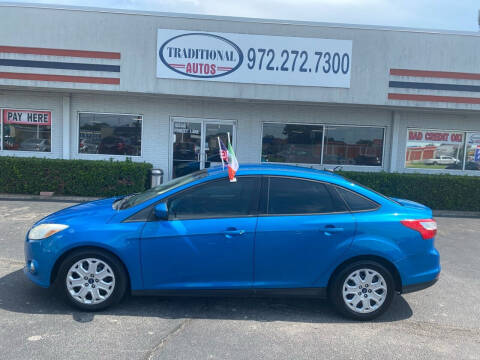 2012 Ford Focus for sale at Traditional Autos in Dallas TX