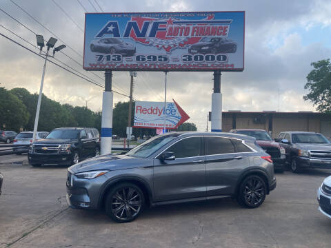 2020 Infiniti QX50 for sale at ANF AUTO FINANCE in Houston TX
