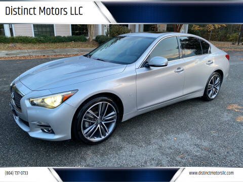 2015 Infiniti Q50 for sale at Distinct Motors LLC in Mechanicsville VA