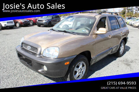 2003 Hyundai Santa Fe for sale at Josie's Auto Sales in Gilbertsville PA