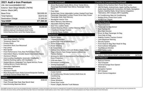 2021 Audi e-tron quattro Premium