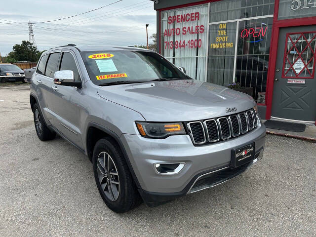 2019 Jeep Grand Cherokee for sale at SPENCER AUTO SALES in South Houston, TX