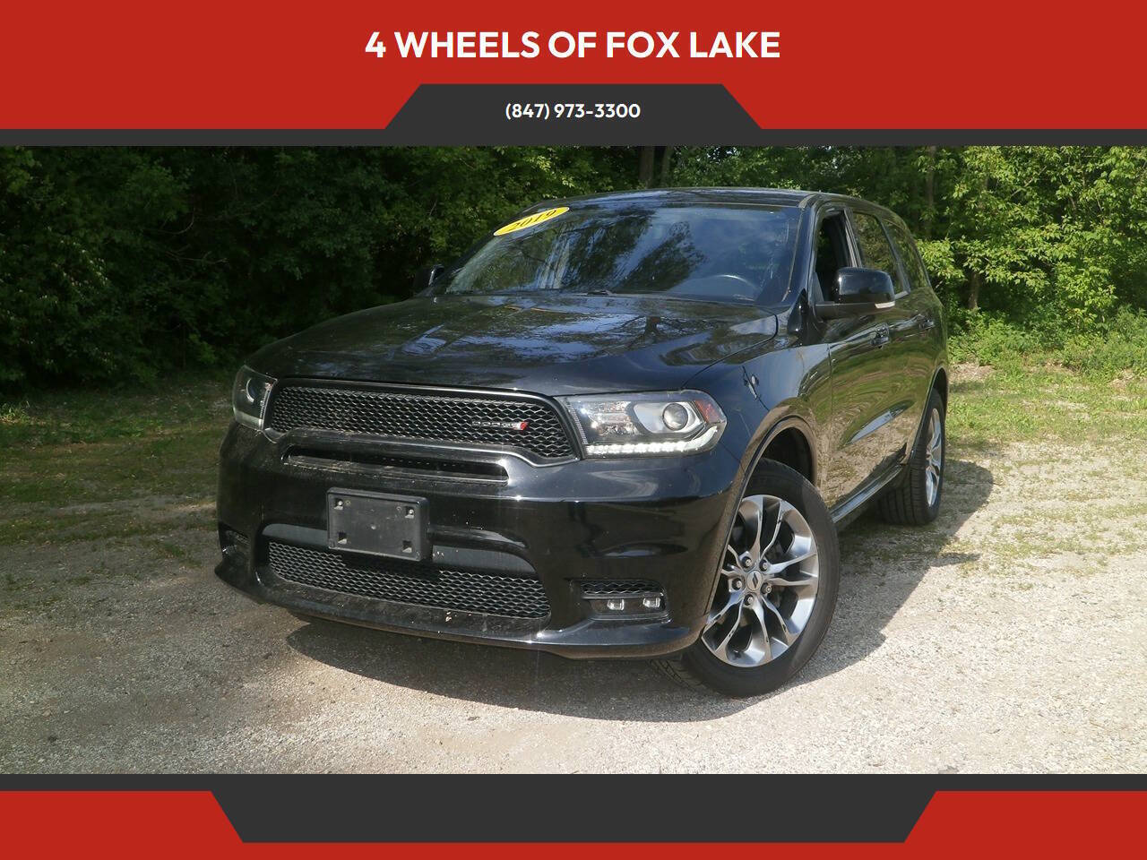 Diamond Black Clear Coat 2019 Dodge Durango SUV / Crossover All-Wheel Drive 8-Speed Automatic