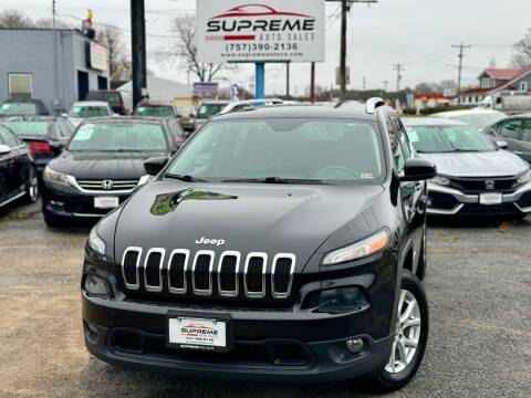2014 Jeep Cherokee for sale at Supreme Auto Sales in Chesapeake VA