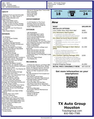 2018 Porsche Cayenne Platinum Edition