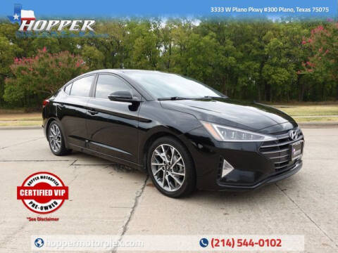 2019 Hyundai Elantra for sale at HOPPER MOTORPLEX in Plano TX