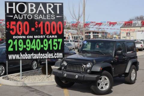2016 Jeep Wrangler for sale at Hobart Auto Sales in Hobart IN