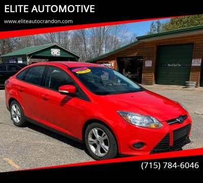 2014 Ford Focus for sale at ELITE AUTOMOTIVE in Crandon WI