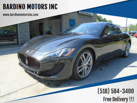 2015 Maserati GranTurismo for sale at BARDINO MOTORS INC in Saratoga Springs NY