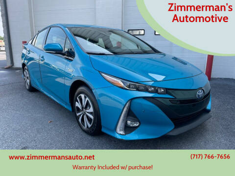 2017 Toyota Prius Prime for sale at Zimmerman's Automotive in Mechanicsburg PA