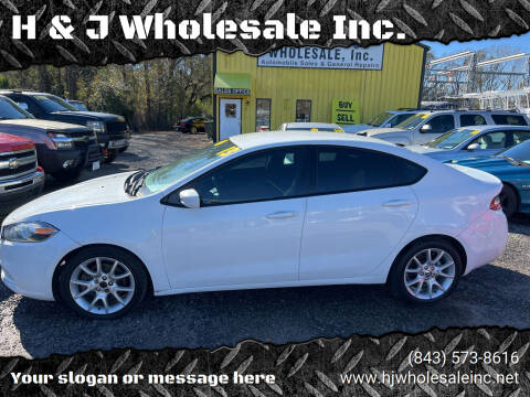 2013 Dodge Dart for sale at H & J Wholesale Inc. in Charleston SC