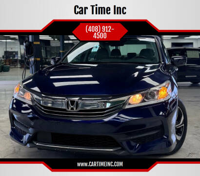 2016 Honda Accord for sale at Car Time Inc in San Jose CA