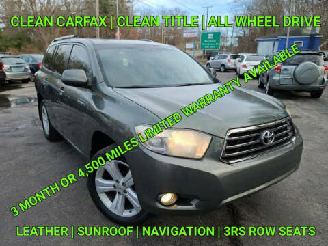 2008 Toyota Highlander for sale at Mass Motor Auto LLC in Millbury MA