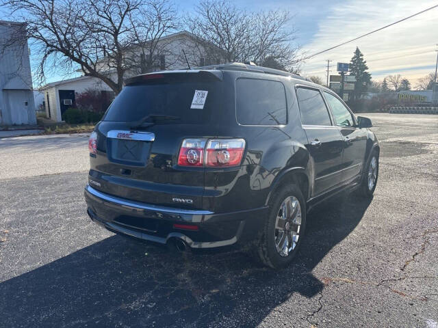 2012 GMC Acadia for sale at DECKER AUTO SALES in Bay City, MI