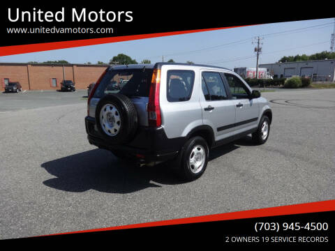 2004 Honda CR-V for sale at United Motors in Fredericksburg VA