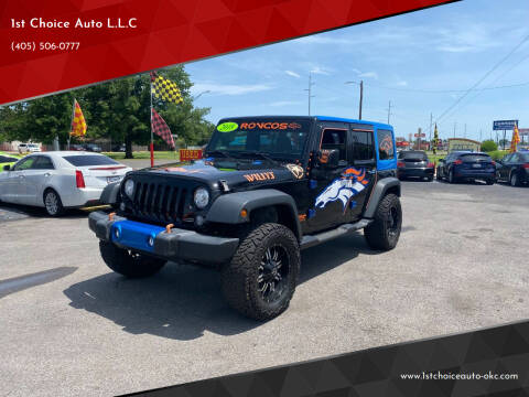 2018 Jeep Wrangler JK Unlimited for sale at 1st Choice Auto L.L.C in Oklahoma City OK