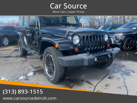2012 Jeep Wrangler Unlimited for sale at Car Source in Detroit MI