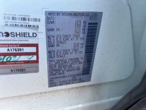 2022 Nissan Pathfinder Platinum