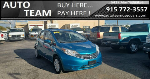 2015 Nissan Versa Note for sale at AUTO TEAM in El Paso TX