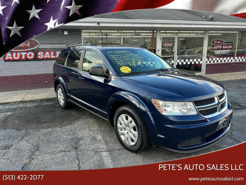2017 Dodge Journey for sale at PETE'S AUTO SALES LLC - Middletown in Middletown OH
