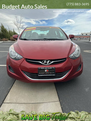 2013 Hyundai Elantra for sale at Budget Auto Sales in Carson City NV