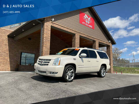 2012 Cadillac Escalade ESV for sale at D & J AUTO SALES in Joplin MO