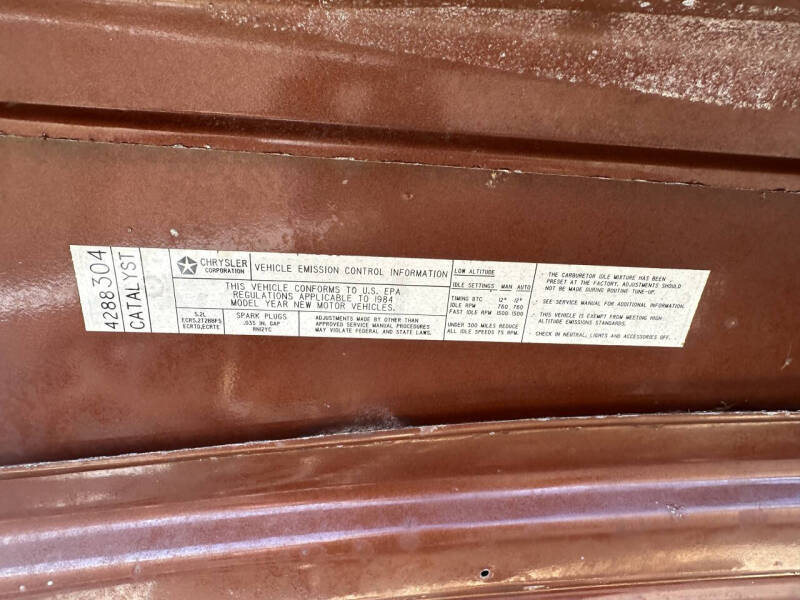 1984 Dodge Ram Van B250