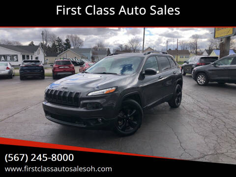 2016 Jeep Cherokee for sale at First Class Auto Sales in Fostoria OH