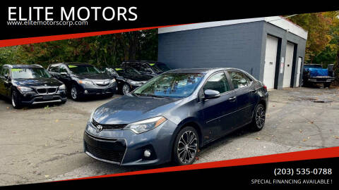 2016 Toyota Corolla for sale at ELITE MOTORS in West Haven CT