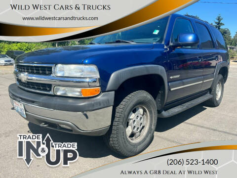 2002 Chevrolet Tahoe for sale at Wild West Cars & Trucks in Seattle WA