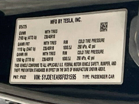 2025 Tesla Model 3 Long Range