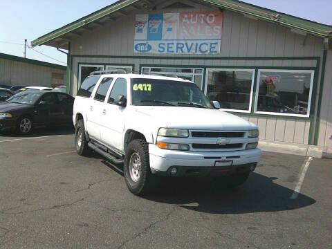 2002 Chevrolet Suburban for sale at 777 Auto Sales and Service in Tacoma WA