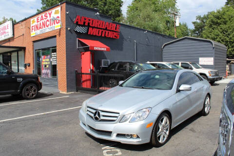 2010 Mercedes-Benz E-Class for sale at AFFORDABLE MOTORS INC in Winston Salem NC