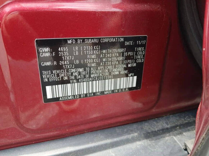 2018 Subaru Outback 2.5i Premium