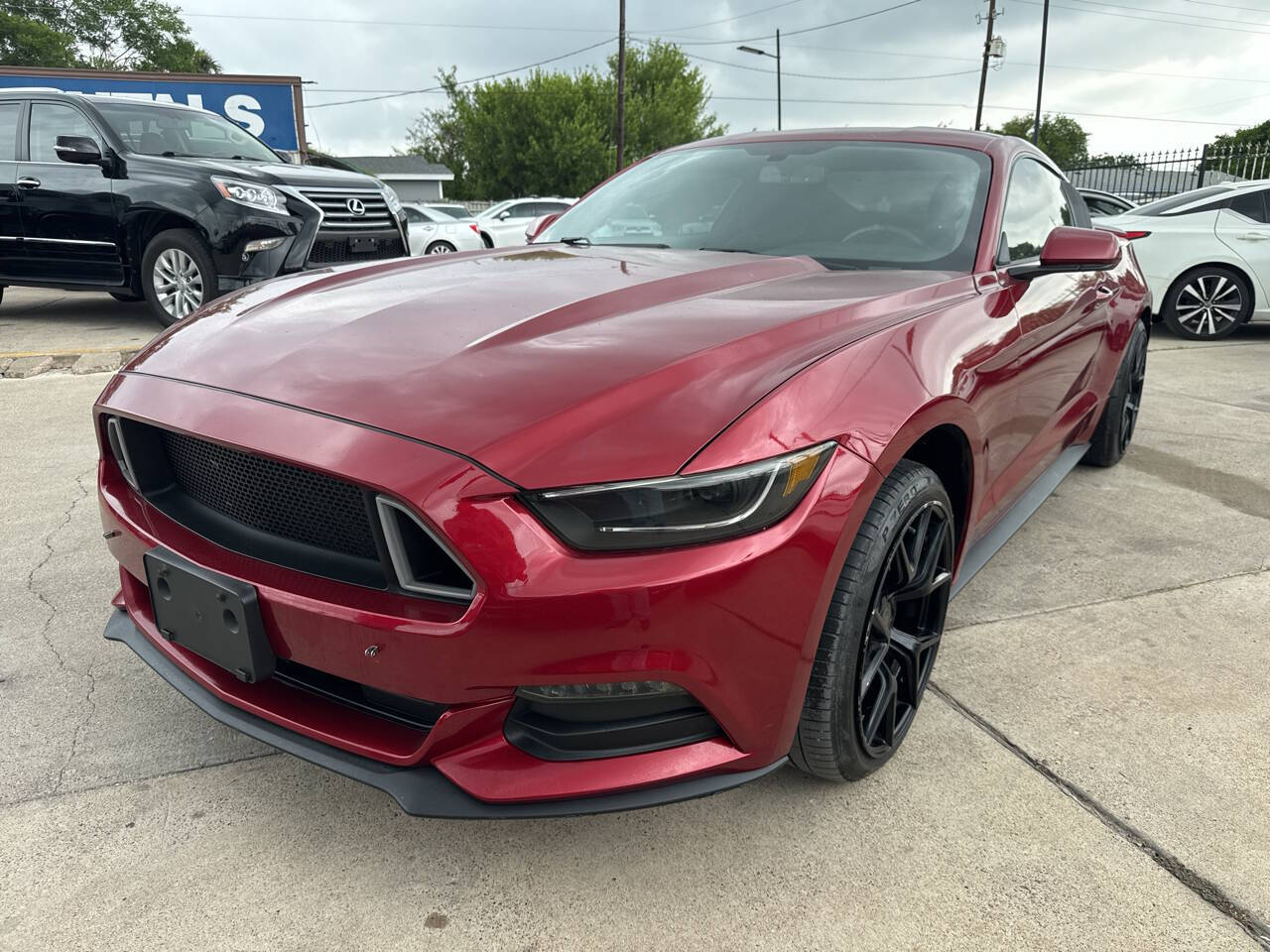 Red 2017 Ford Mustang V6 V6 2dr Fastback 2