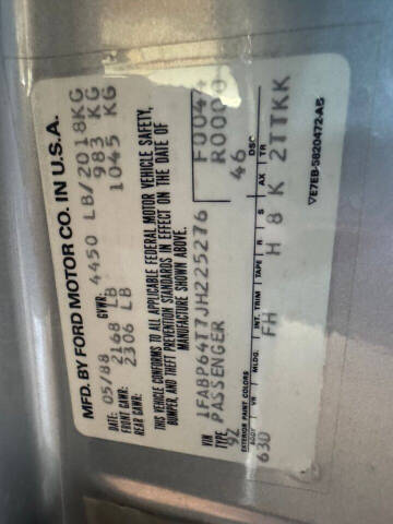 1988 Ford Thunderbird Turbo